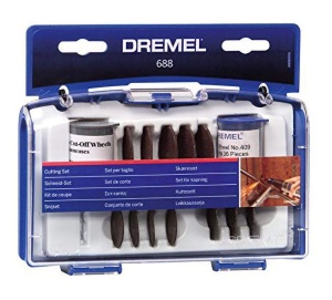 Set accesorii multifunctionale Dremel 688, 68 discuri de taiere, compatibil cu unelte rotative