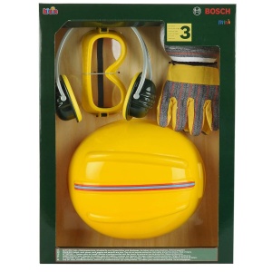 Set accesorii pentru copii BOSCH Theo Klein 8537 Manusi, ochelari, casti, casca - Img 2