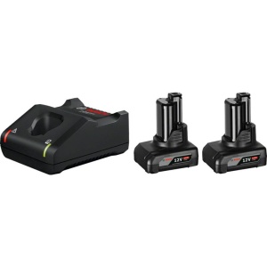 Set acumulatori Bosch Professional 12V - 2x GBA 12V 6.0Ah si incarcator rapid GAL 12V-40