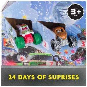 Set Advent Calendar Mini Monster Trucks 187 - 16 Masini si 9 Accesorii - Img 2