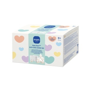 Set Anti-Colici MAM Easy Start 2 Sticle 130ml, 4 Corpuri, 2 Suporturi, Culoare Bej - Img 3