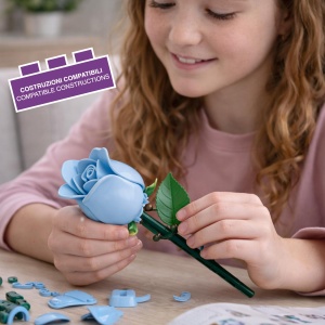 Set Bauset 3D-Rose - 50 Piese, Decorativa, Culoare Aleatorie, Creativitate pentru Copii - Img 2