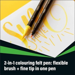 Set BIC Intensity 22 Markere Dual Tip si Fineliner, Notizbuch si Klebezettel - Img 3