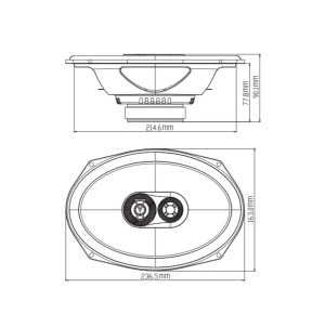 Set boxe auto JBL Stage3 9637 3 cai 375W negru - Img 7