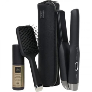 Set Cadou Ghd Unplugged, Styler Fara Fir, Spray Protectie Termica, Perie Mini