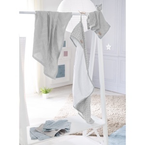Set Cadou pentru Bebelusi roba Organic Lil PLANET - 5 Piese, Gri, Bio Bumbac - Img 8