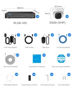 Set camera de supraveghere Reolink RLK8-520D4-5MP, 5MP, 4 camere, 2TB HDD - Img 9