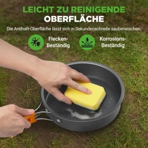 Set Camping NutriChef, 10 Piese, Aluminiu, Usor, Antiaderent - Img 5