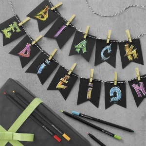 Set carioci Faber-Castell Black Edition 36 culori in cutie metalica - Img 5