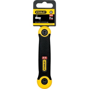 Set chei hexagonale pliabile Stanley 2-69-264, 8 piese, ergonomic, negru - Img 6