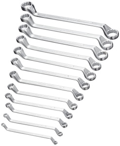 Set chei inelare Bruder Mannesmann M 140-12 6-32 mm otel crom-vanadiu 12 piese - Img 3