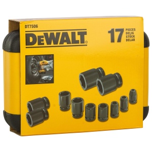 Set chei tubulare Dewalt DT7506-QZ 17 piese Magnetic Adaptabil pentru Schlagschrauber - Img 2
