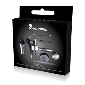 Set complet pentru vin BERGNER Wine Expert - 5 piese, inox, aluminiu - Img 3