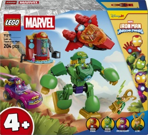 Set Constructie LEGO Marvel Loki vs. Echipa Iron Man 11211, 204 piese, 4 figurine