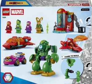 Set Constructie LEGO Marvel Loki vs. Echipa Iron Man 11211, 204 piese, 4 figurine - Img 11