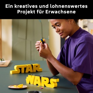 Set Constructie LEGO Star Wars 75407 - Logo 3D pentru Birou, 700 Piese - Img 3