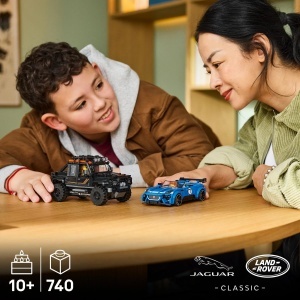 Set Constructor LEGO Speed Champions Jaguar Project 7 si Land Rover Defender 77264, 740 piese - Img 2