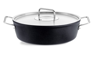 Set cratite Fissler Adamant/aluminiu, 3 piese, acoperite cu oala cu capac metalic, antiaderente (1 cratita, 1 cratita, 1 cratita) - inductie - Img 3