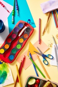 Set Creioane Colorate Faber-Castell, 24 Culori cu Neon, Ergonomice - Img 7