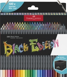 Set Creioane Colorate Faber-Castell Black Edition 100 culori, Ergonomice, Bruchprotected - Img 2
