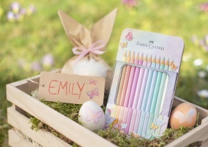 Set Creioane Colorate Faber-Castell Sparkle, 12 Culori Pastel, Metalletui - Img 6