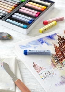 Set Creioane Pastel Faber-Castell 36 culori, intensitate mare, in etui - Img 5
