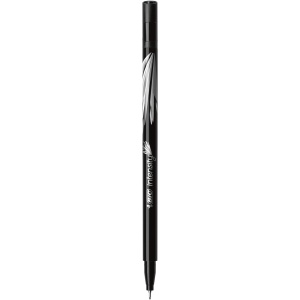 Set de 12 Fineliner BIC Intensity, Culoare Neagra, Strichstarke 0,4mm - Img 2