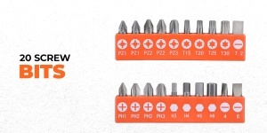 Set de 50 de piese pentru insurubat si gaurit BLACKDECKER A7188, cu burghie din titan - Img 2