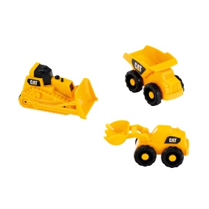 Set de Baufahrzeuge Theo Klein 3241, 3 piese, galben, pentru nisip