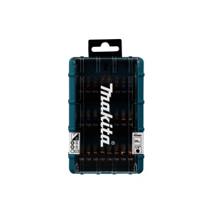 Set de biti torsionati 28 piese Makita E-25068, cu suport magnetic, codificat pe culori
