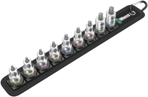 Set de bituri Wera 05003972001 cu Haltefunctie, 9 piese, 38, Textilgurt