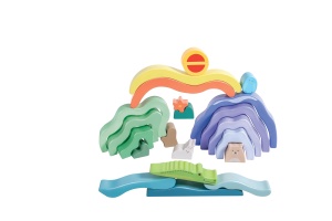 Set de Blocuri de Constructie Hape cu Tema Naturii, 22 Piese Colorate, pentru 24 Luni - Img 4