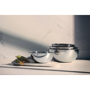 Set de boluri WMF Gourmet 4 piese inox Cromargan multifunctional stapelabil - Img 2