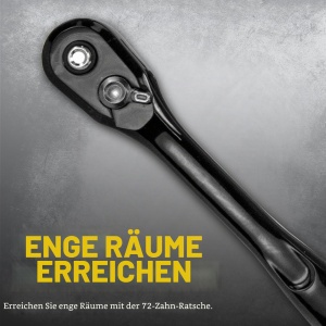 Set de chei cu clichet DEWALT DWMT74739, 23 piese, 12 inch, otel CR-440 - Img 3