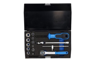 Set de chei cu clichet GEDORE D 20 EMU-3, 17 piese, 14, 4-13 mm