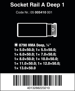Set de Chei cu Magnet Wera 05005410001, 9 piese, 14, Non-impact - Img 2