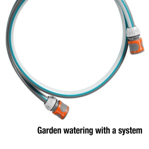 Set de conectare Gardena Classic 13 mm (1/2 inch), 1,5 m: Adaptor pentru furtun pentru conectarea caruciorului pentru furtun, furtun cu piese de sistem, 22 bar (18011-20) - Img 4