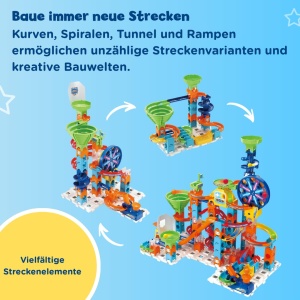 Set de Constructie cu Bile VTech Marble Rush XL100 - 135 Piese, Modul Electronic, 10 Bile - Img 6