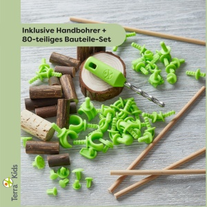 Set de Constructie HABA Terra Kids - Set Creativ cu Elemente din Lemn si Cortice - Img 6