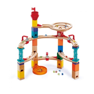 Set de constructie Hape Quadrilla Murmelbahn Din lemn Joc STEM Pentru copii 4 ani