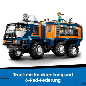 Set de Constructie LEGO City Arktis-Truck cu Laborator 60471, 1064 piese, 6 roti - Img 3