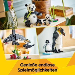 Set de Constructie LEGO Creator 3in1 Pandafamilie 31165 - 626 piese, pentru copii 8 - Img 3