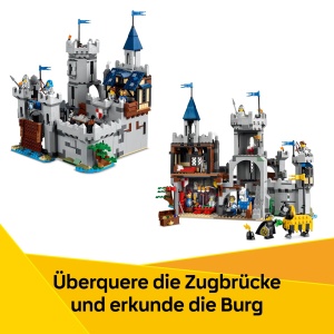 Set de Constructie LEGO Creator Ritterburg 3-in-1, 1371 piese, 6 figurine - Img 5