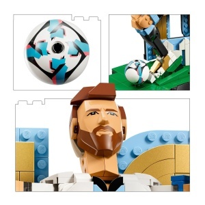 Set de Constructie LEGO Lionel Messi - 958 piese, 2 variante, cadou pentru copii si adulti - Img 3