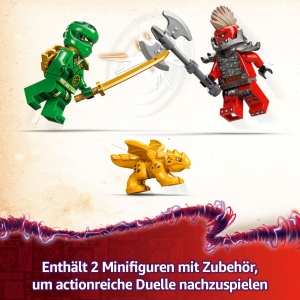 Set de Constructie LEGO NINJAGO Lloyd - Dragon Verde cu 2 Figurine, 128 Piese - Img 4