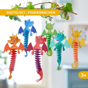 Set de creatie HABA Falten Feuerdrache 6 draci, materiale de calitate, pentru copii 3 - Img 2