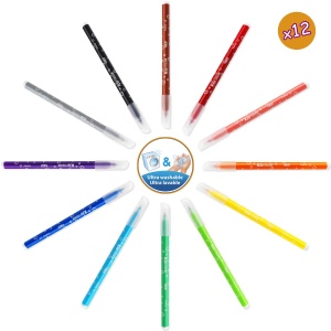 Set de Creioane BIC Kids Activitate - 64 Piese 24 Creioane Colorate, 24 Markere, 16 Creioane de Ceara - Img 5