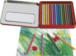 Set de creioane colorate Faber-Castell, 17 piese, Jumbo, cu ascutitor - Img 4