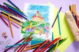 Set de Creioane Colorate Faber-Castell Hexagonale 36 Culori in Metalletui - Img 6