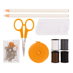 Set de cusut Fiskars, 62 piese, cutie transparenta, unelte pentru incepatori - Img 2